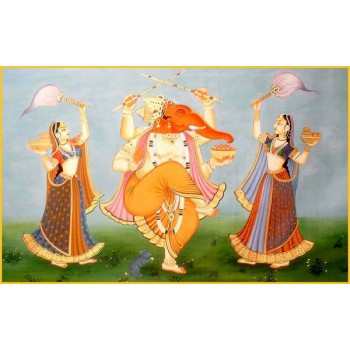 Dancing pose of Ganesha